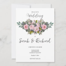 エレガント ロマンティック ブロッサムピンク ガーデンローズ ウェディング