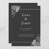 エレガント&ロマン 招待状 (正面/裏面)