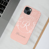 エレガント ローズゴールド ギター モノグラム Case-Mate iPhoneケース