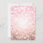 エレガント ローズゴールド ブラッシュ スウィート 16 招待状 (裏面)