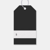 エレガント ローズゴールド ボタニカル ブランチ 価格タグ ギフトタグ (裏面)