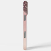 エレガント ローズゴールド モノグラム Case-Mate iPhoneケース (裏面 / 右)