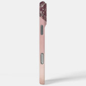 エレガント ローズゴールド モノグラム Case-Mate iPhoneケース (裏面 / 右)