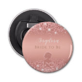 エレガント ローズゴールド ラグジュアリー シャンパン ブライズシャワー 栓抜き (正面)