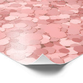 エレガント ローズゴールド ラグジュアリー シャンパン モノグラム フォトプリント            (角)