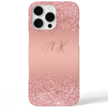 エレガント ローズゴールド ラグジュアリー シャンパン モノグラム 