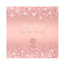 エレガント ローズゴールド ラックス シマー ブライダル シャワー