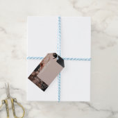 エレガント ローズゴールド 大理石の質感 ギフトタグ (より糸付き)