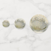 エレガント ローズ , ゴールド ダイヤモンド , ラブネーム コンフェッティ (裏面)