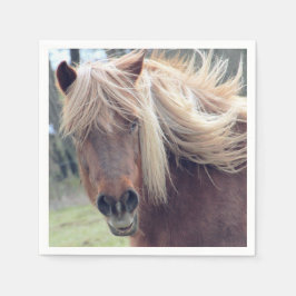 エレガント ワイルド ホース ペーパー ナプキン スタンダードカクテルナプキン