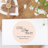 エレガント ワンデー アウェイ リハーサル ディナー ブラッシュ ピンク ラウンドシール