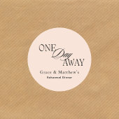 エレガント ワンデー アウェイ リハーサル ディナー ブラッシュ ピンク ラウンドシール