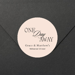 エレガント ワンデー アウェイ リハーサル ディナー ブラッシュ ピンク ラウンドシール