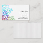 エレガント、ヴィンテージの花のパターン（の模様が）あるな名刺 名刺 (正面/裏面)