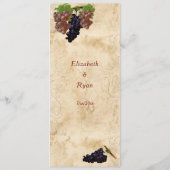 エレガント,ヴィンテージ紙,カスタムワインリスト (裏面)