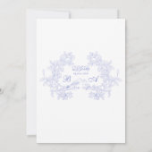 エレガント ヴィンテージ アラブ風 結婚式 招待状 (裏面)