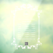 エレガント ヴィンテージ カンパニー ロゴ QRコード 営業時間 ウィンドウサイン (シート3)