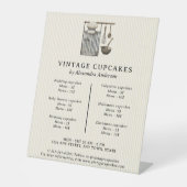 エレガント ヴィンテージ キッチン 機器 ベーカリー 価格 台座サイン (正面)