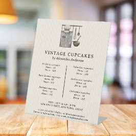 エレガント ヴィンテージ キッチン 機器 ベーカリー 価格 台座サイン