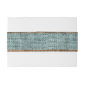 エレガント ヴィンテージ クラシックイニシャル サググリーン ウェディング 招待状ベリーバンド (裏面例)