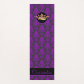 エレガント,ヴィンテージ，ダビクトリアンマスクパーソナライズされた ヨガマット (正面)