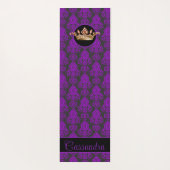 エレガント,ヴィンテージ，ダビクトリアンマスクパーソナライズされた ヨガマット (裏面)