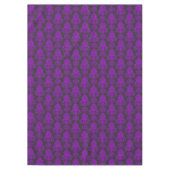 エレガント,ヴィンテージ，ダマビクトリアンスク紫 テーブルクロス (正面)