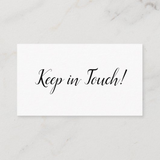 エレガント, 「住所の変更」ミニマルカードの挿入 エンクロージャーカード (裏面)