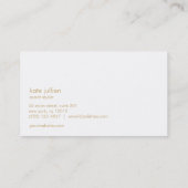 エレガント《写真》ぼけ味イベントと美しいスタイリスト 名刺 (裏面)