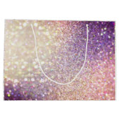 エレガント《写真》ぼけ味グリッター ラージペーパーバッグ (裏面)