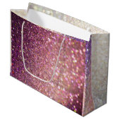 エレガント《写真》ぼけ味グリッター ラージペーパーバッグ (正面アングル)