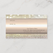 エレガント《写真》ぼけ味ストライプグリッター紹介カード 紹介カード (裏面)