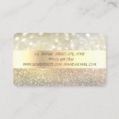 エレガント《写真》ぼけ味ストライプ 名刺 (裏面)