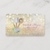 エレガント《写真》ぼけ味ス転がピンウィスクベーカリービジネスCa 名刺 (正面)