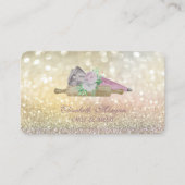 エレガント《写真》ぼけ味転がのピンフラワーベーカリー 名刺 (正面)