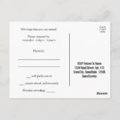 エレガント,「出欠伝統的」ポストカード ポストカード (裏面)