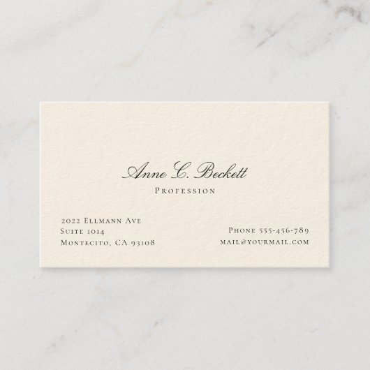 エレガント 名刺 (正面)