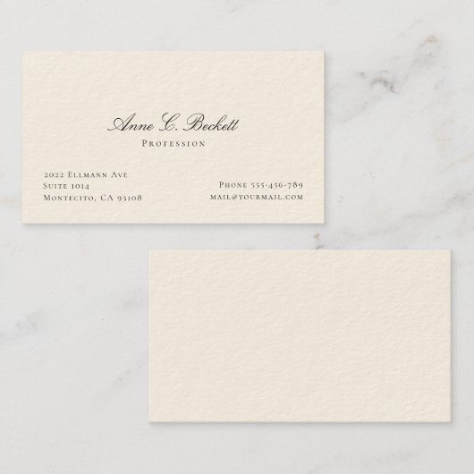 エレガント 名刺 (正面/裏面)