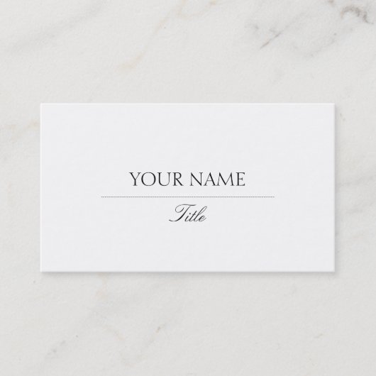 エレガント 名刺 (正面)