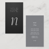 エレガント 名刺 (正面/裏面)