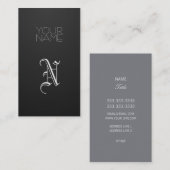 エレガント 名刺 (正面/裏面)