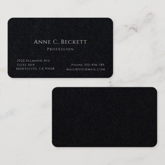 エレガント 名刺 (正面/裏面)