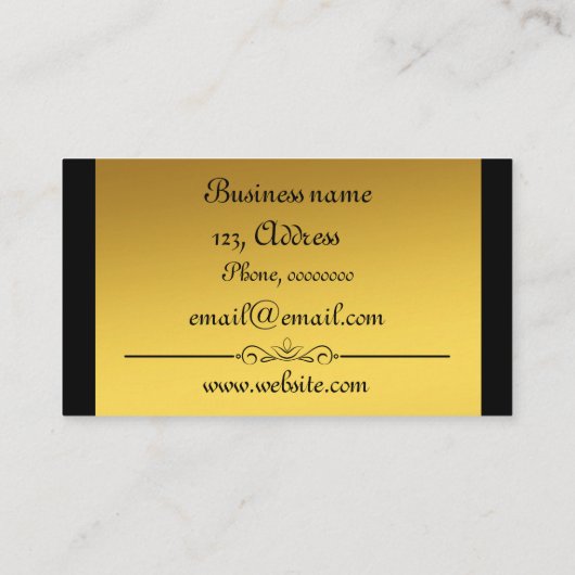 エレガント 名刺 (裏面)