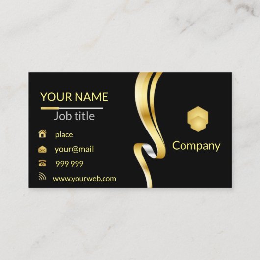 エレガント 名刺 (正面)