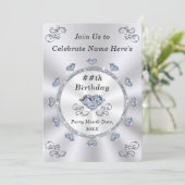 エレガント，大人の誕生日招待状, ANY YEAR 招待状 (スタンド正面)