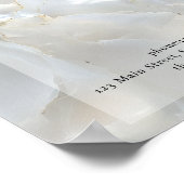 エレガント，大理石，サロン，価格表ポスター ポスター (角)