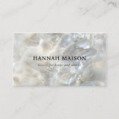 エレガント，大理石，サロン 名刺 (正面)
