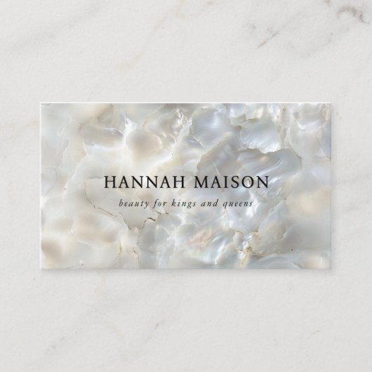 エレガント,大理石,サロン 名刺 (正面)