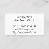 エレガント&平易な小児科の名刺 名刺 (裏面)