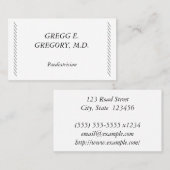 エレガント&平易な小児科の名刺 名刺 (正面/裏面)